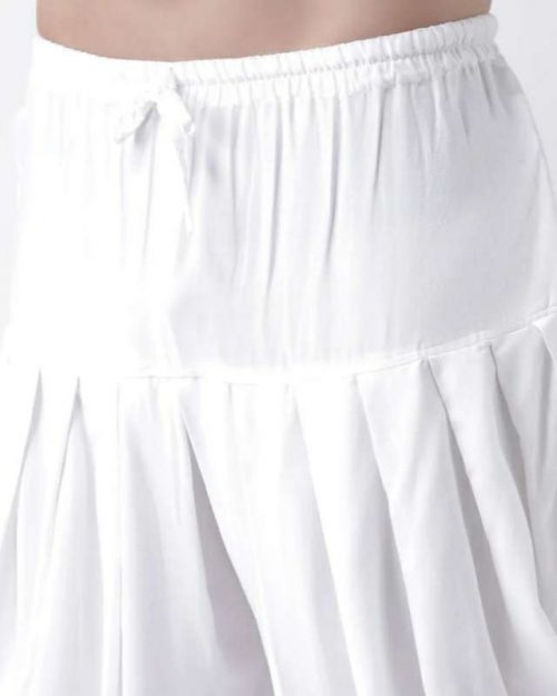 Cotton White Dhoti Free Size - Image 3