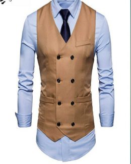 Men’s Design V-Neck Slim Fit Jacket