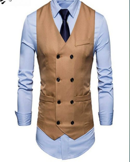 Men's Design V-Neck Slim Fit Jacket