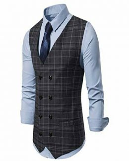 Men’s Design V-Neck Slim Fit Jacket