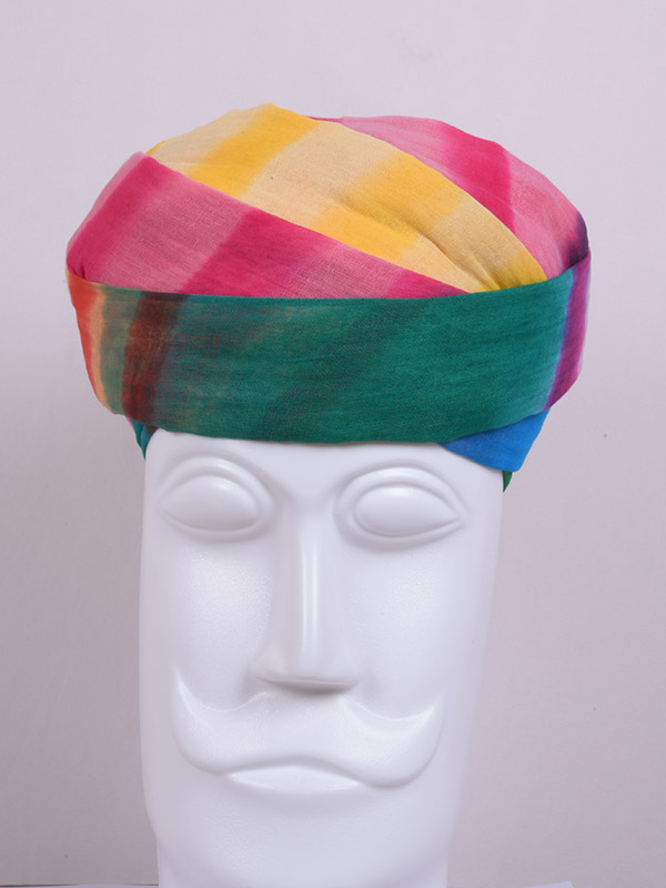 Jodhpuri Panchrangi Leheriya Safa