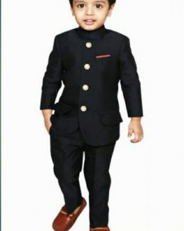 Kid’s Solid Color Jodhpuri Suit