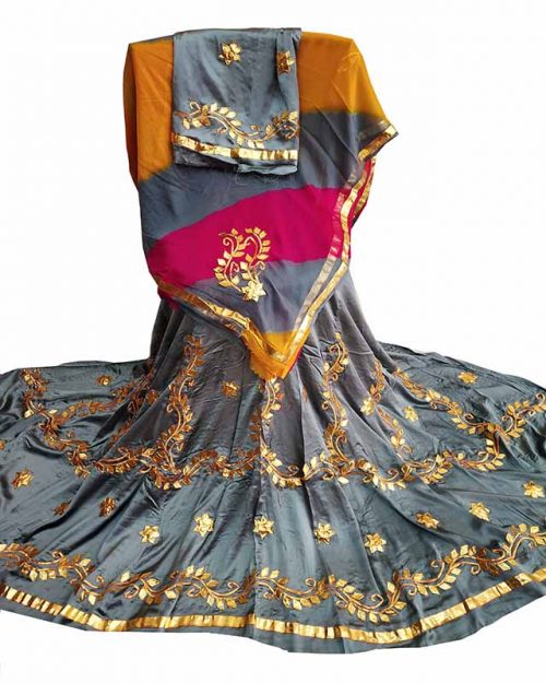 Satin Suit Single Colour Thakurji Pure Odhana - Image 8