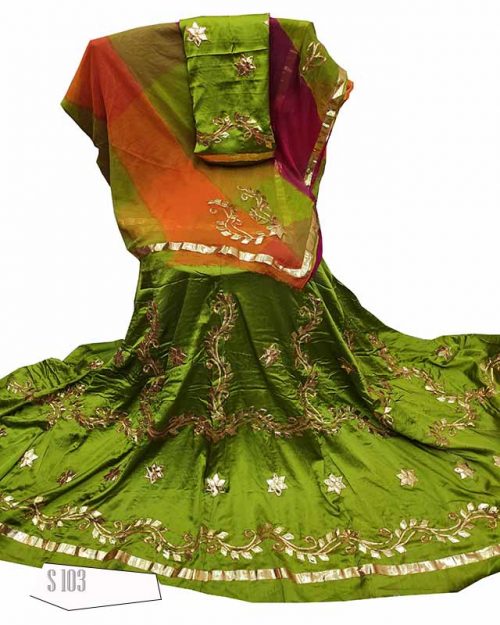 Satin Suit Single Colour Thakurji Pure Odhana - Image 7
