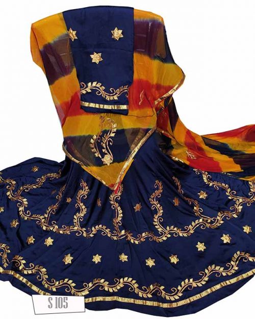 Satin Suit Single Colour Thakurji Pure Odhana - Image 5