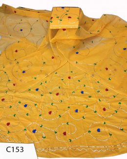 Cotton Suit Single  Colour  Odhana ( Full jaal Work  )