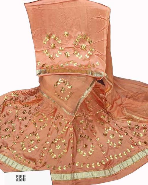 Satin Suit Single Colour Humrahi Odhana - Image 10