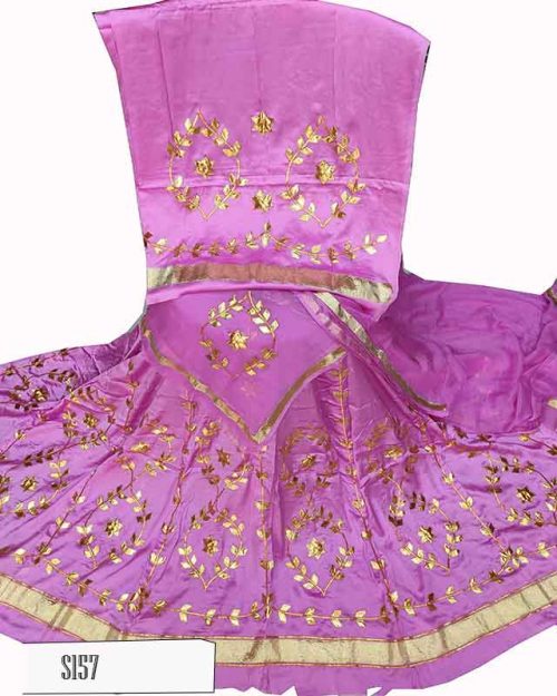 Satin Suit Single Colour Humrahi Odhana - Image 8