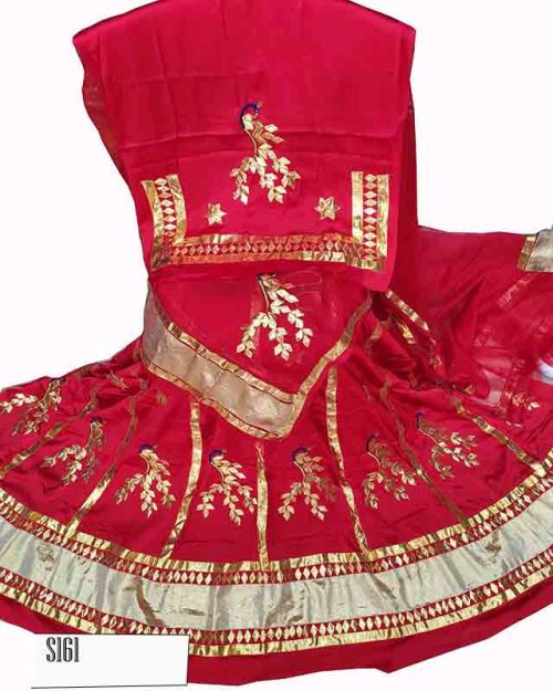 Satin Suit Single Colour Thakurji Pure odhana - Image 6