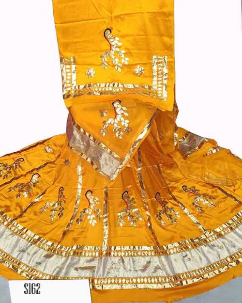 Satin Suit Single Colour Thakurji Pure odhana - Image 7