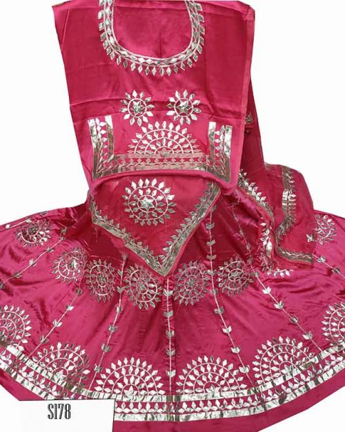 Satin Suit Single Colour Humrahi Odhana - Image 6