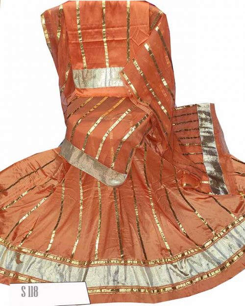 Satin Suit Single Colour Thakurji Pure Odhana - Image 3