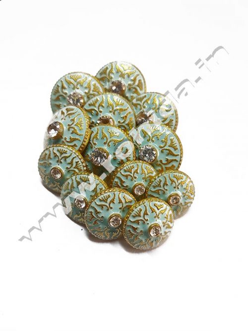 White Sky Blue Design   Button’s