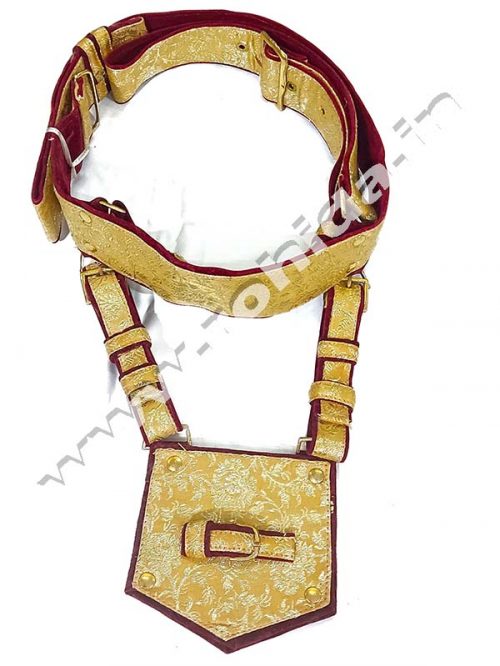 Wedding Cross belt With Plain Buckle