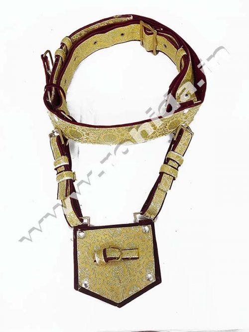Wedding Cross belt With Plain Buckle