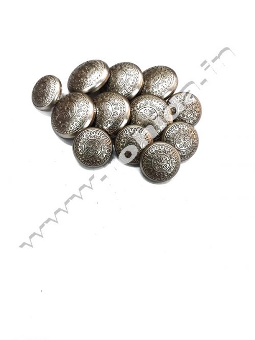 Silver COATBUTTON Blazer Button Set