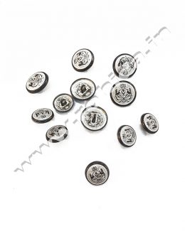 Silver COATBUTTON Blazer Button Set