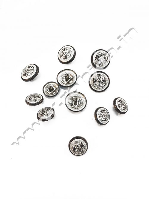 Silver COATBUTTON Blazer Button Set - Image 2
