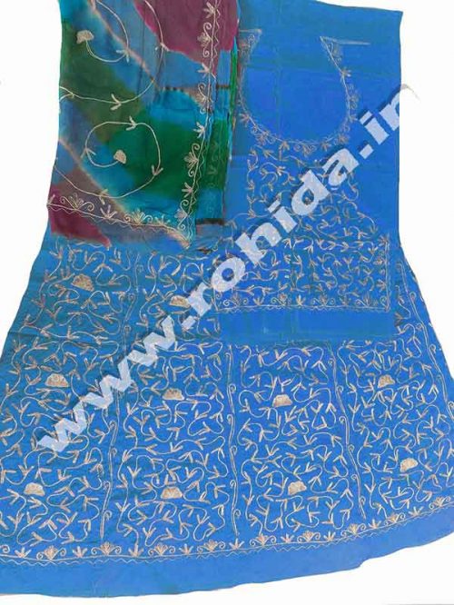 satan suit pyor odhna with  aari machine work poshak