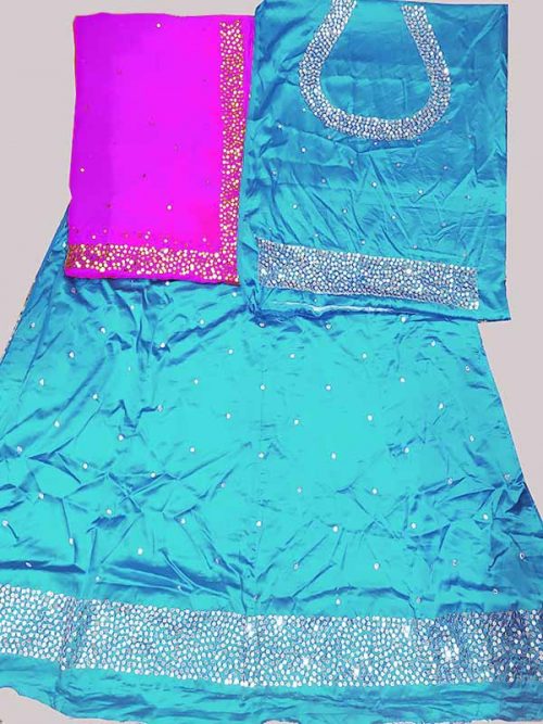 SATAN SUIT THAKURJI  PYOR ODHNA AARI TAARI  HAND WORK