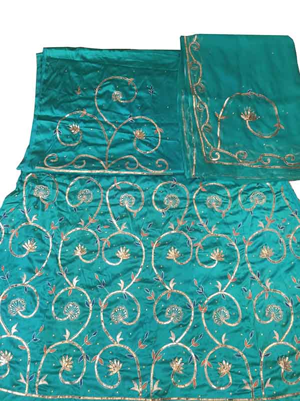 satan suit pyor odhna with aari taari hand work poshak