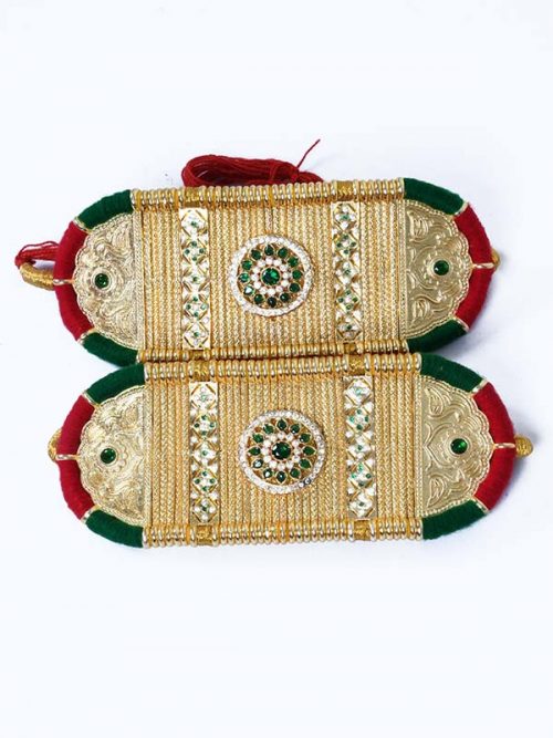 Origanl Gold Look Jadai Rajwadi  Bajubandh With Golden Loom