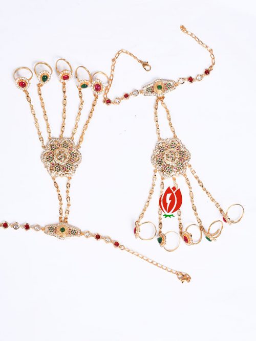 5 - Ring's Hathphool Goldlook Jadai Hand Setting