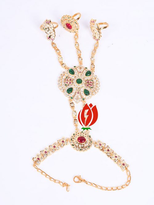 3 - Ring's Hathphool Goldlook Jadai Hand Setting - Image 2