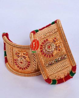 Origanl Gold Look Jadai Rajwadi  Bajubandh With Golden Loom