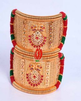 Origanl Gold Look Jadai Rajwadi  Bajubandh With Golden Loom
