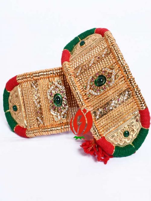 Origanl Gold Look Jadai Rajwadi  Bajubandh With Golden Loom