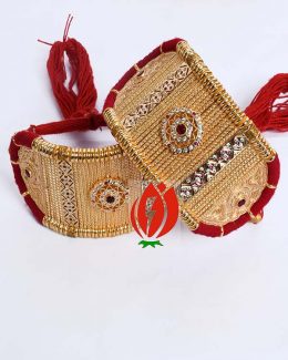 Origanl Gold Look Jadai Rajwadi  Bajubandh With Golden Loom