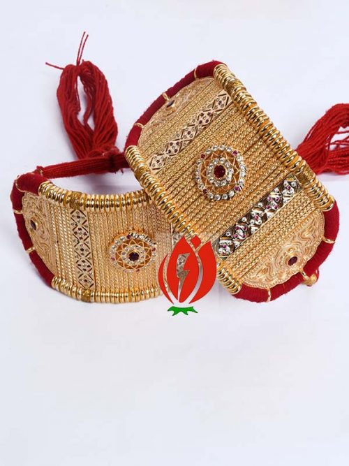 Origanl Gold Look Jadai Rajwadi  Bajubandh With Golden Loom