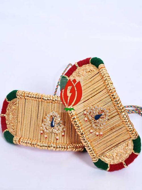 Origanl Gold Look Jadai Rajwadi  Bajubandh With Golden Loom