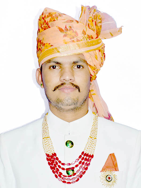 Rajasthani Chanderi goldan Printed Safa