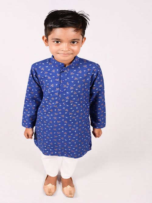 Best Colour Kid's Print Kurta with  Pajama