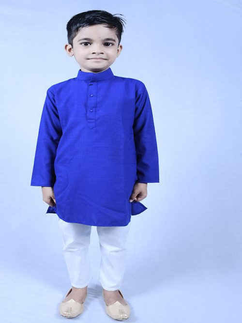 Best Colour Kid's Plan Kurta with  Pajama - Image 2