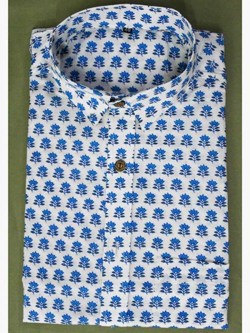 Sanganeri printed Shirt Best quality