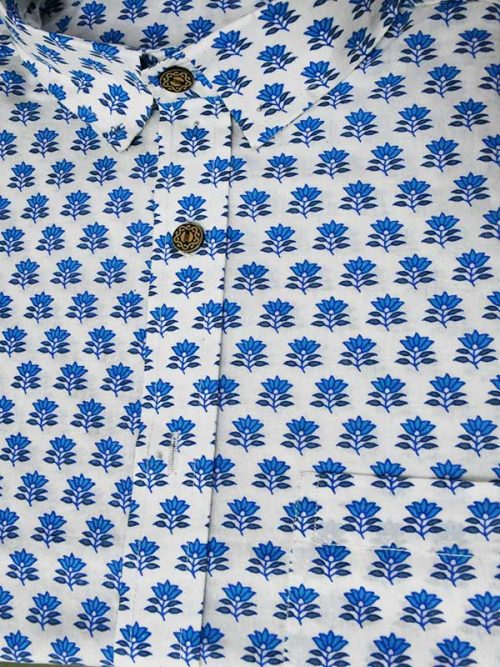 Sanganeri printed Shirt Best quality - Image 2
