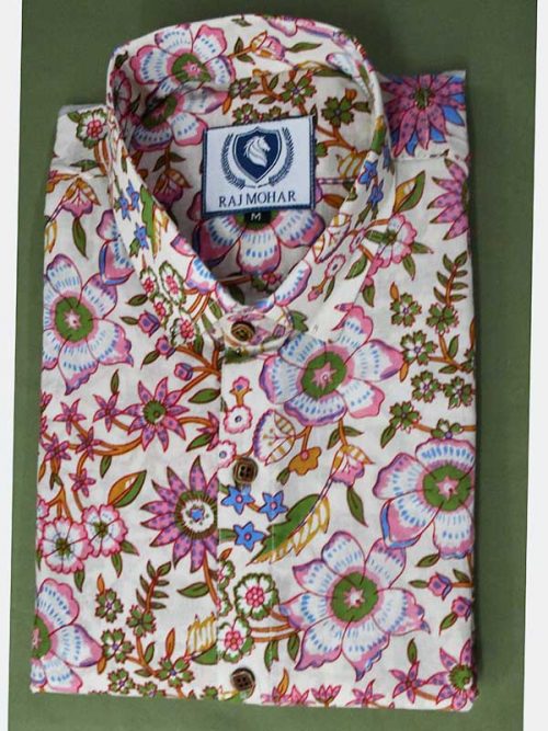 Sanganeri printed Shirt Best quality