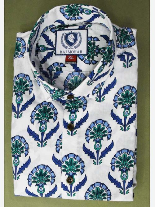 Sanganeri printed Shirt Best quality