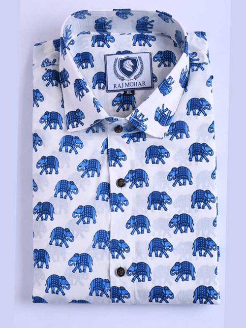 Sanganeri printed Shirt Best quality