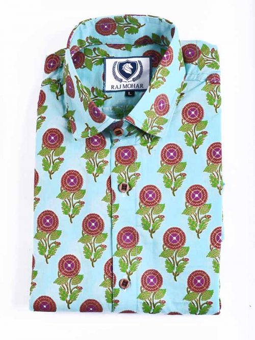 Sanganeri printed Shirt Best quality