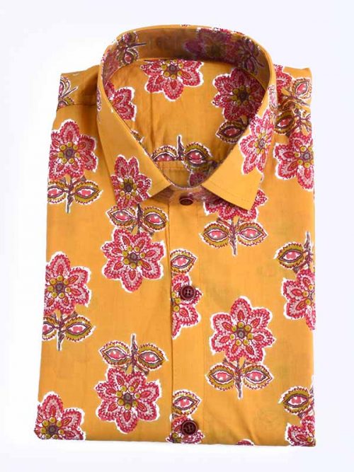 Sanganeri printed Shirt Best quality