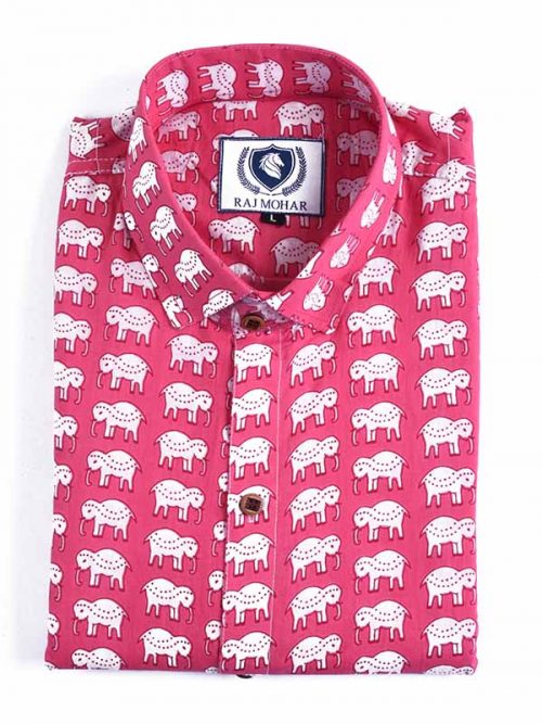 Sanganeri printed Shirt Best quality