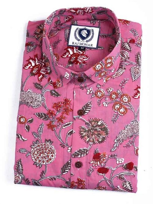 Sanganeri printed Shirt Best quality