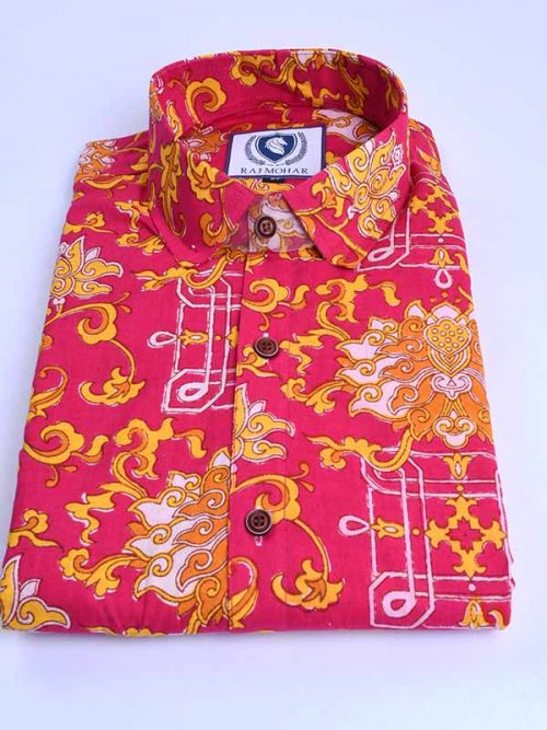 Sanganeri printed Shirt Best quality