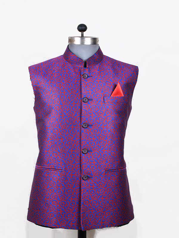 Hunting Jodhpuri Print Jacket