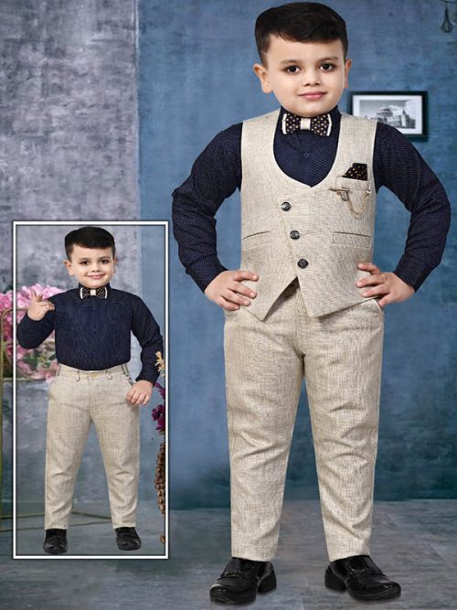 Stylish Kid's Boy's Shirt With Jacket Set