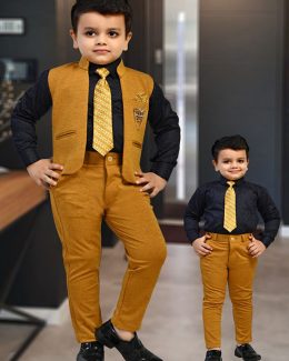 Stylish Kid’s Boy’s Shirt With Jacket Set
